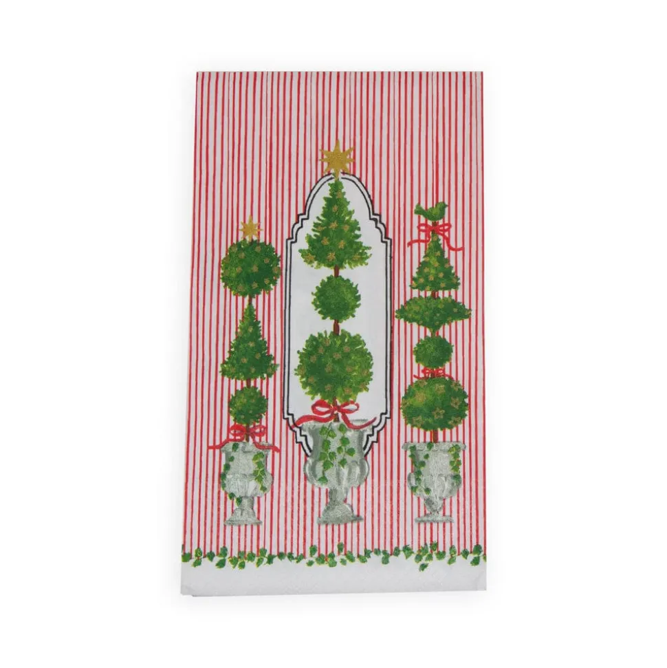 Eloise Red Guest Towel Napkins - 15 Per Package
