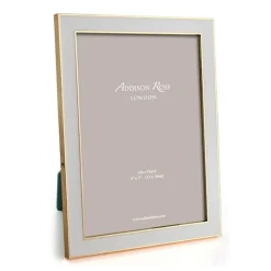 Enamel & Gold 5" x 7" Picture Frame in Stone Grey - 1 Each