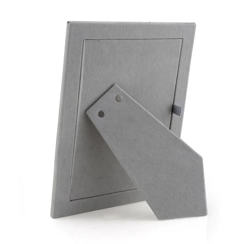 Enamel & Gold 5" x 7" Picture Frame in Stone Grey - 1 Each