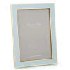 Enamel & Gold 4" x 6" Picture Frame in Powder Blue - 1 Each