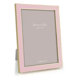 Enamel & Gold 5" x 7" Picture Frame in Soft Pastel Pink - 1 Each