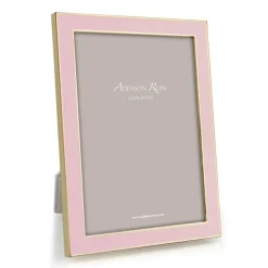Enamel & Gold 4" x 6" Picture Frame in Soft Pastel Pink - 1 Each