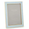 Enamel & Gold 5" x 7" Picture Frame in Powder Blue - 1 Each