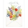 Envelope Bouquet Thank You Notes - 8 Note Cards And Envelopes