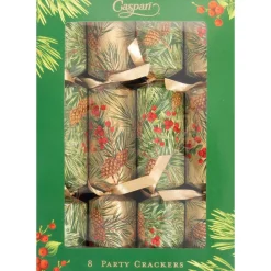 Evergreen And Berries Celebration Crackers - includes 8 Celebration Crackers