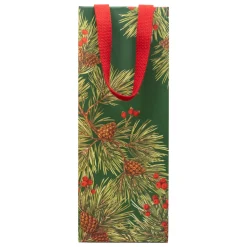 Evergreen And Berries Dark Green Gift Bags - includes 1 Gift Bags