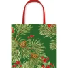 Evergreen And Berries Dark Green Gift Bags - includes 1 Gift Bags