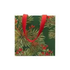 Evergreen And Berries Dark Green Gift Bags - includes 1 Gift Bags