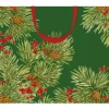 Evergreen And Berries Dark Green Gift Bags - includes 1 Gift Bags