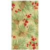 Evergreen And Berries Gold Guest Towels - includes 15 Guest Towels