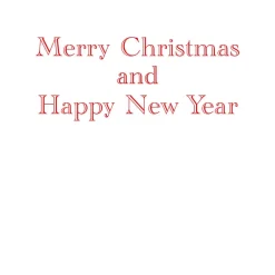 Evergreen Wreath With Red Ribbon Foil C-Sized Christmas Cards Pack in Cello - 5 Cards & 5 Envelopes