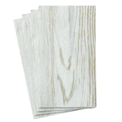 Faux Bois Birch Paper Linen Guest Towel Napkins - 12 Per Package