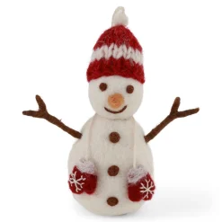 Felt Snowman Ornament - Set of Two