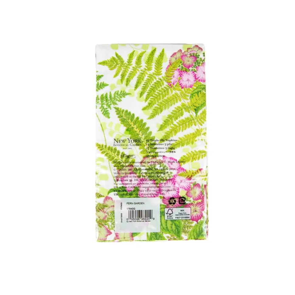 Fern Garden Guest Towel Napkins - 15 Per Package