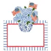 Flags and Hydrangeas Die-Cut Place Cards - 8 Per Package