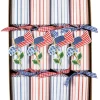 Flags And Hydrangeas Eday Crackers-10 Inch Long/8In