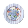 Flags and Hydrangeas Paper Salad & Dessert Plates - 8 Per Package