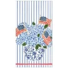 Flags and Hydrangeas Paper Guest Towel Napkins - 15 Per Package