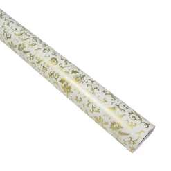 Flora Scrollwork Gift Wrap - One 30" X 8' Roll