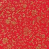 Flora Scrollwork Red & Gold Gift Wrap - One 30" X 8' Roll
