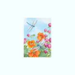 Floral Blank - Set Of Six Greeting Cards And Envelopes