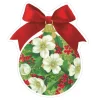 Floral Die-Cut Ornament Gift Tags - 4 Per Package