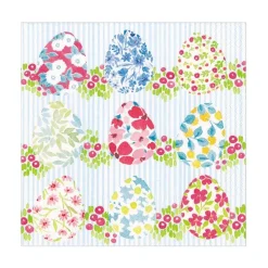 Floral Easter Eggs Paper Luncheon Napkins - 20 Per Package