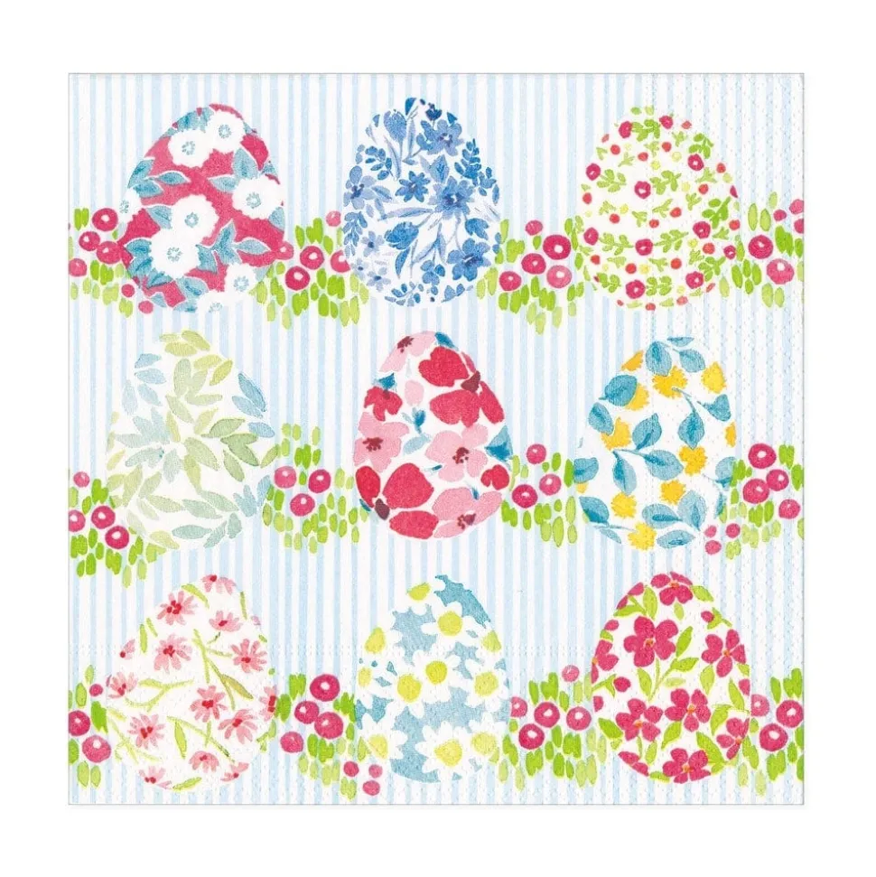 Floral Easter Eggs Paper Luncheon Napkins - 20 Per Package
