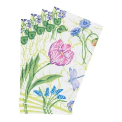 Floral Majolica Guest Towel Napkins - 15 Per Package