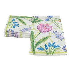 Floral Majolica Guest Towel Napkins - 15 Per Package