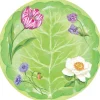 Floral Majolica Paper Dinner Plates - 8 Per Package