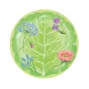 Floral Majolica Paper Salad & Dessert Plates - 8 Per Package