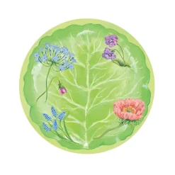 Floral Majolica Paper Salad & Dessert Plates - 8 Per Package