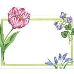 Floral Majolica Place Cards - 8 Per Package