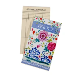 Floral Porcelain Bridge Score Pads - 1 Each