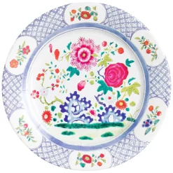 Floral Porcelain Dinner Plates - 8 Per Package