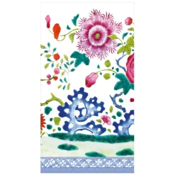 Floral Porcelain Guest Towel Napkins - 15 Per Package