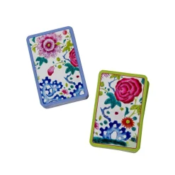 Floral Porcelain Playing Cards - 2 Decks Included