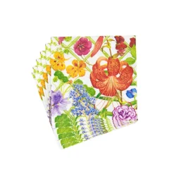 Floral Trellis Boxed Cocktail Napkins - 40 Per Box