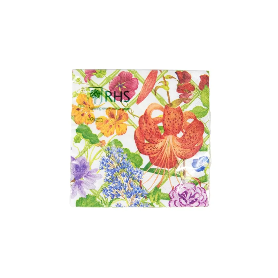 Floral Trellis Cocktail Napkins - 20 Per Package