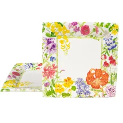 Floral Trellis Salad & Dessert Plates - 8 Per Package