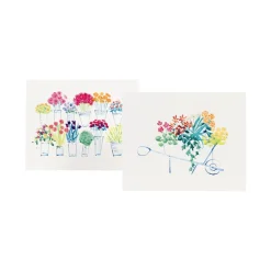 Flower Market Assorted Boxed Note Cards - 10 Note Cards & 10 Envelopes