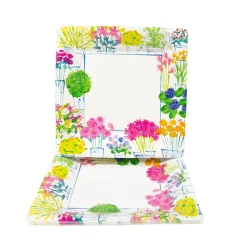 Flower Market Salad & Dessert Plates - 8 Per Package