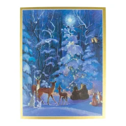 Forest Animals & Tree Boxed Christmas Cards - 15 Christmas Cards and Envelopes