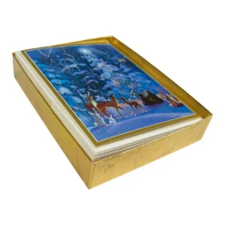 Forest Animals & Tree Boxed Christmas Cards - 15 Christmas Cards and Envelopes