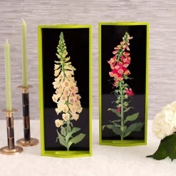 Foxglove Lacquer Bar Tray in Yellow & Black - 1 Each