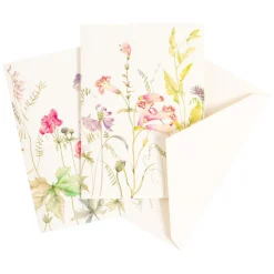 French Floral Boxed Note Cards - 8 Note Cards & 8 Envelopes