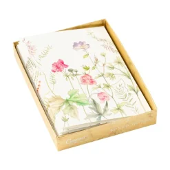 French Floral Boxed Note Cards - 8 Note Cards & 8 Envelopes