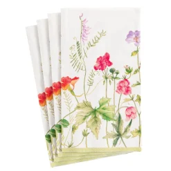 French Floral Paper Guest Towel Napkins - 15 Per Package