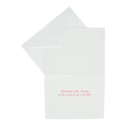 French Horn With Swag Large Boxed Christmas Cards - includes 15 cards & envelopes